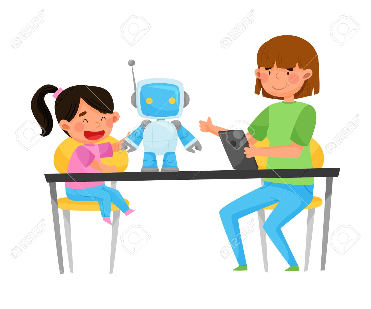 table robot vector