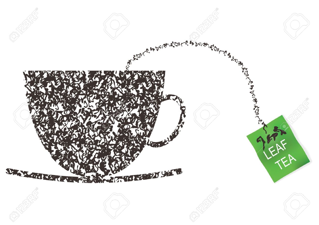 茶葉の概念から作られたカップです ベクトル イラスト のイラスト素材 ベクタ Image
