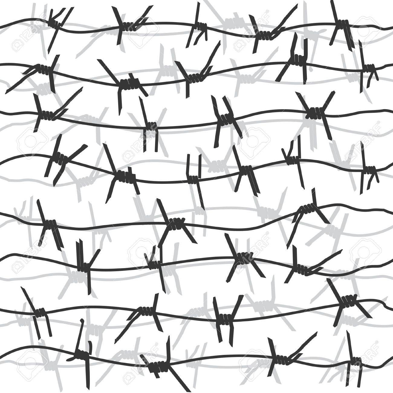Barbed Wire, Seamless Background Royalty Free SVG, Cliparts, Vectors, and  Stock Illustration. Image 18344183., image size:1300x1300