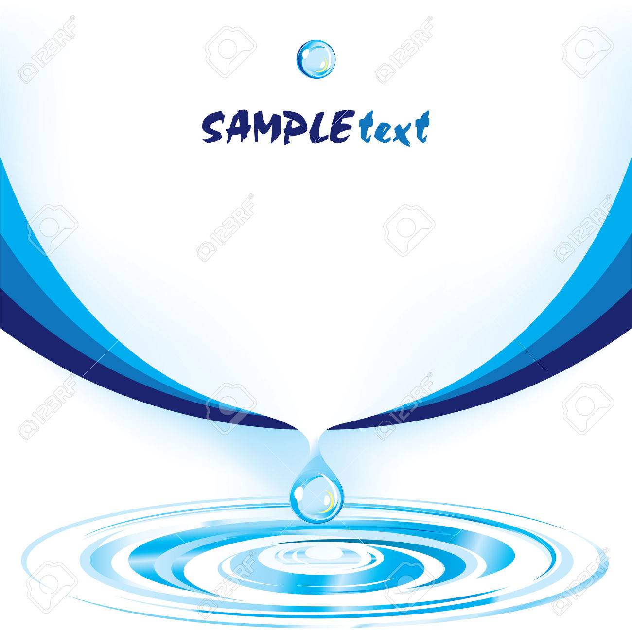 vector water drop design template series royalty free cliparts