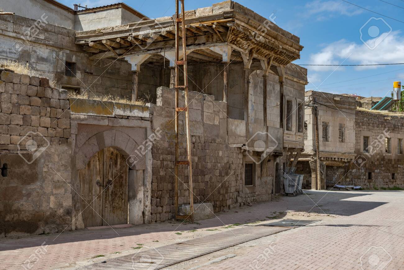 historical gesi houses in kayseri city gesi kayseri turkey in the east of cappadocia lies kayseri the city known as caesarea in roman times stock photo picture and royalty free image image