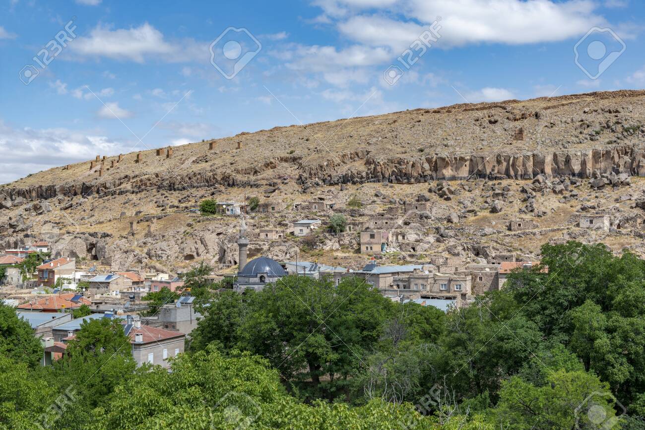 historical gesi houses in kayseri city gesi kayseri turkey in the east of cappadocia lies kayseri the city known as caesarea in roman times stock photo picture and royalty free image image