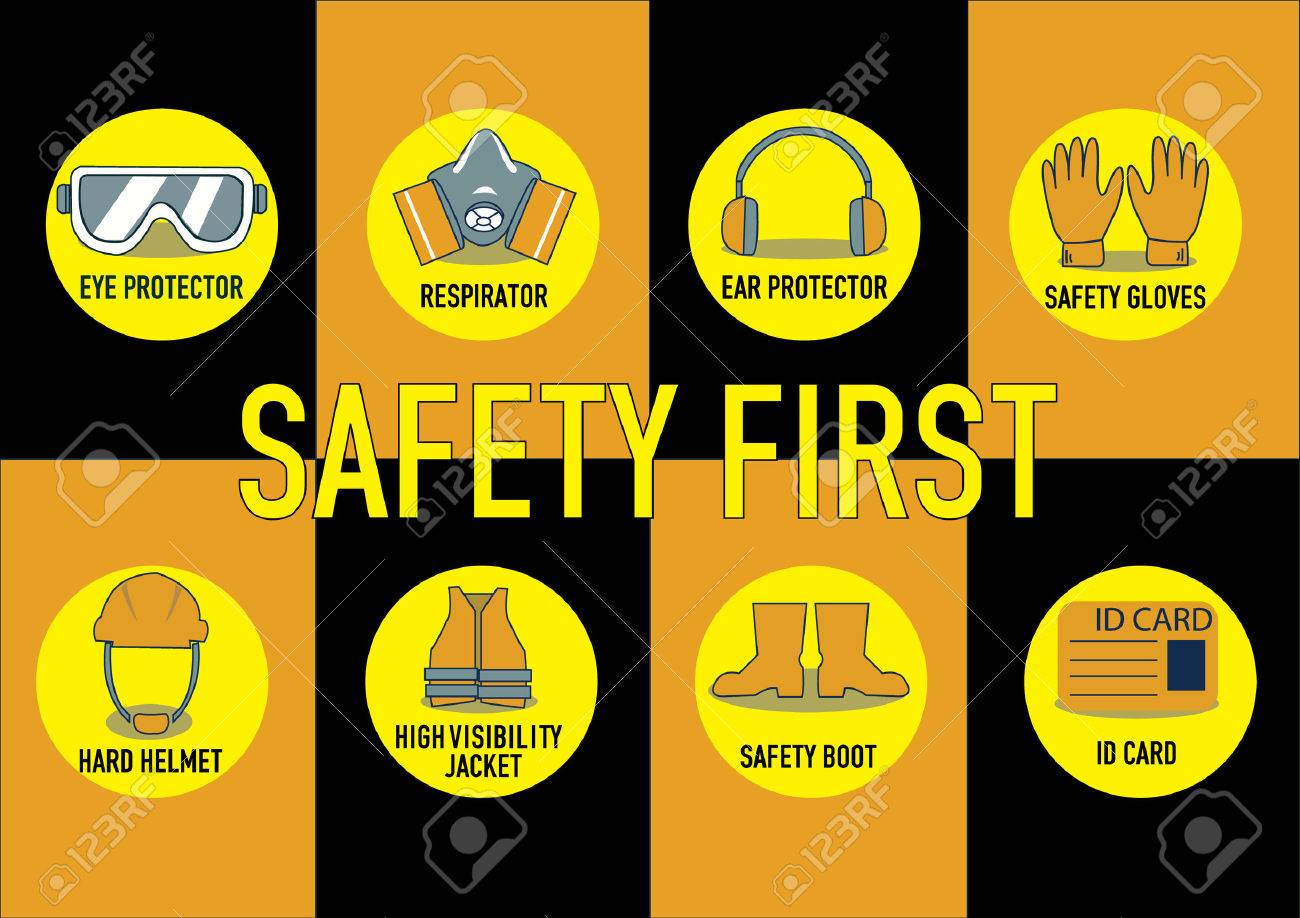 保健及び安全性の兆候を警告します ベクトル イラスト のイラスト素材 ベクタ Image