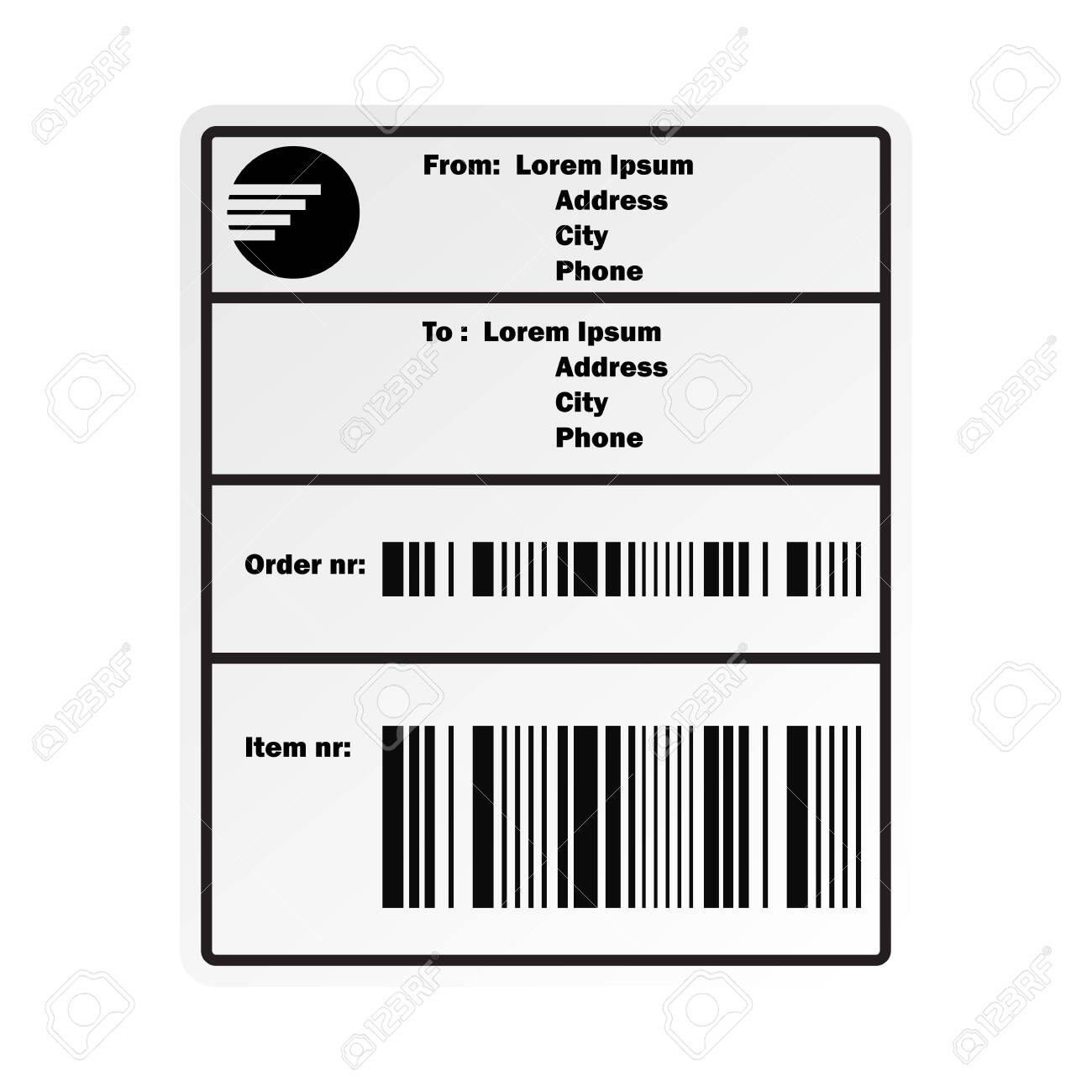 barcode label sticker