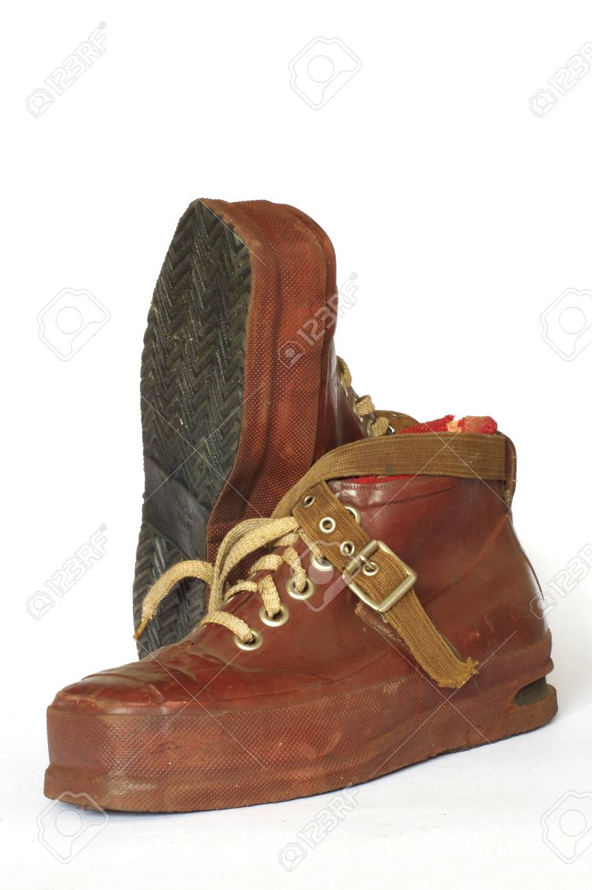 スキー靴イタリア製アンティークヴィンテージ