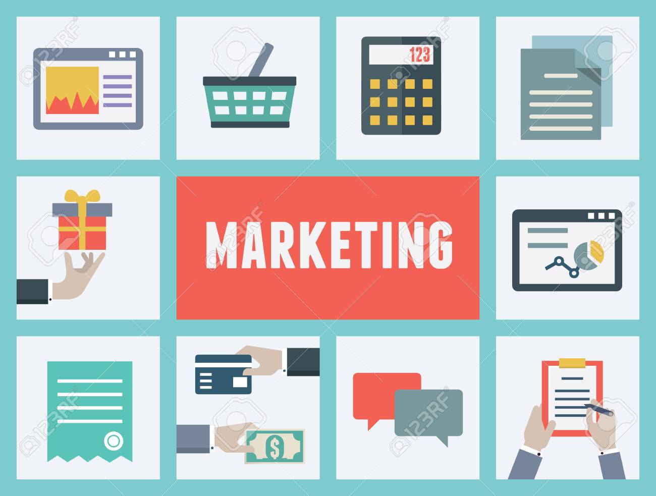 インター ネット ショッピング図は分析や市場調査の概念 のイラスト素材 ベクタ Image