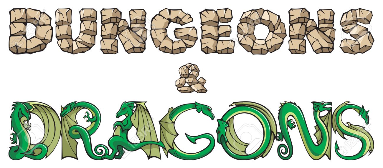 ダンジョンズ ドラゴンズ ハンドメイドのフォント 石およびドラゴン による銘刻文字ベクトル イラスト のイラスト素材 ベクタ Image