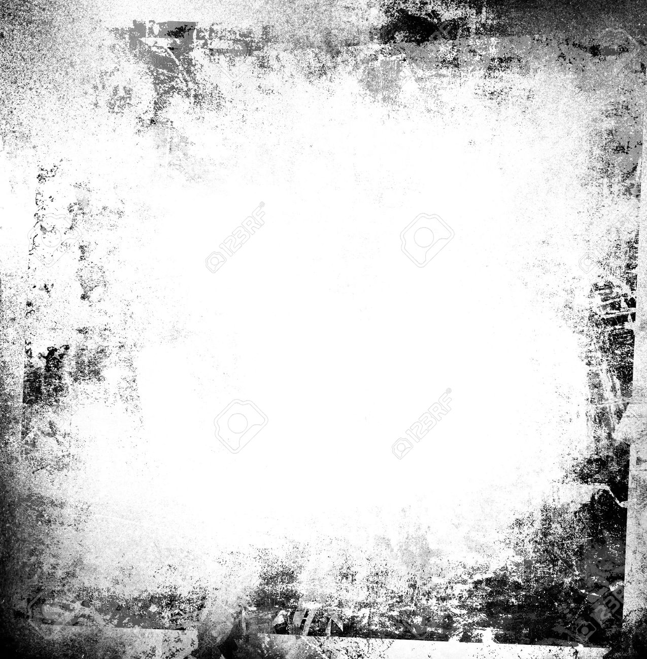 グランジ フレーム 黒と白のグランジ背景 の写真素材 画像素材 Image 2346