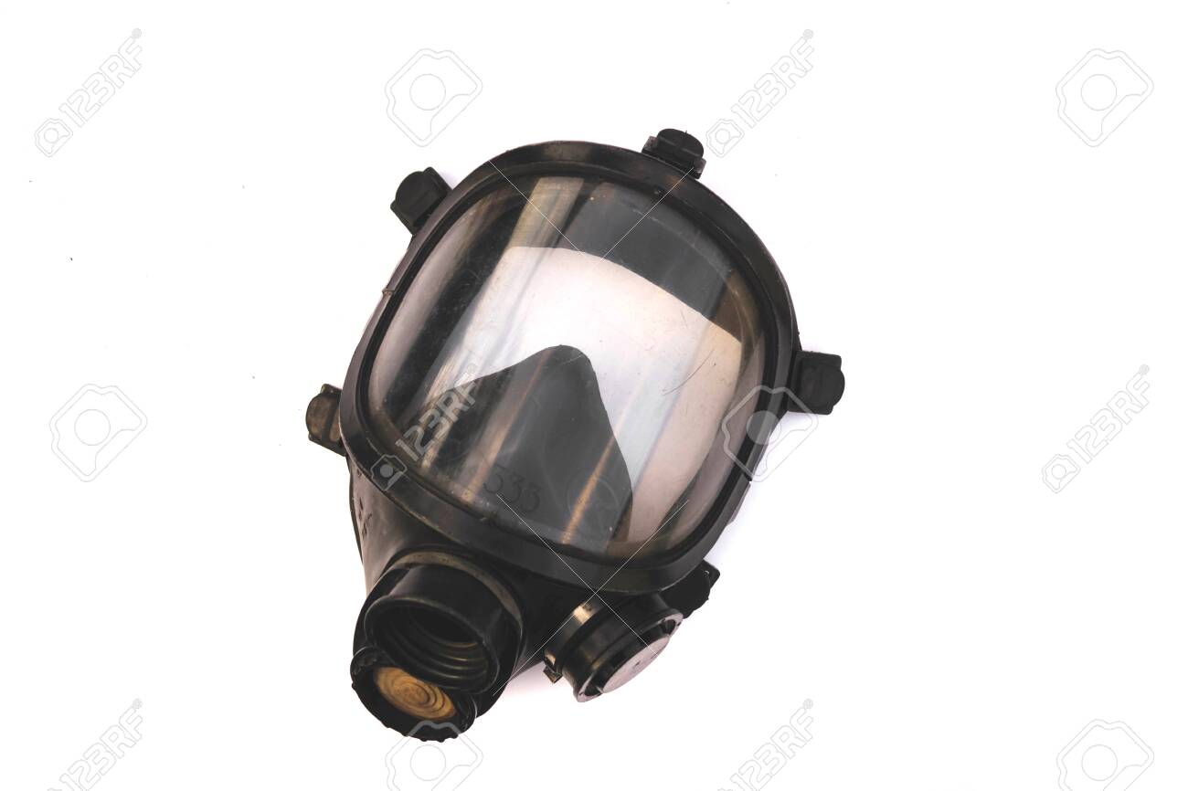 Oxygen mask ,Gas mask ,Firefighters mask of Firefighters in Thailand. Been through the use and very old Isolated on white background - 128969561 Oxygen mask ,Gas mask ,Firefighters mask of Firefighters in Thailand. Been through the use and very old Isolated on white background - 128969561