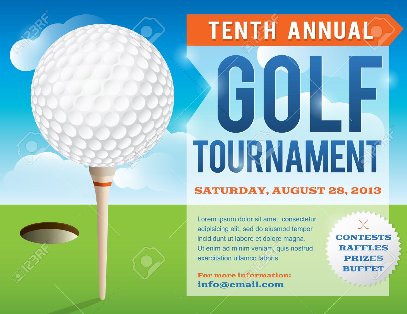 golf tournament invitation template