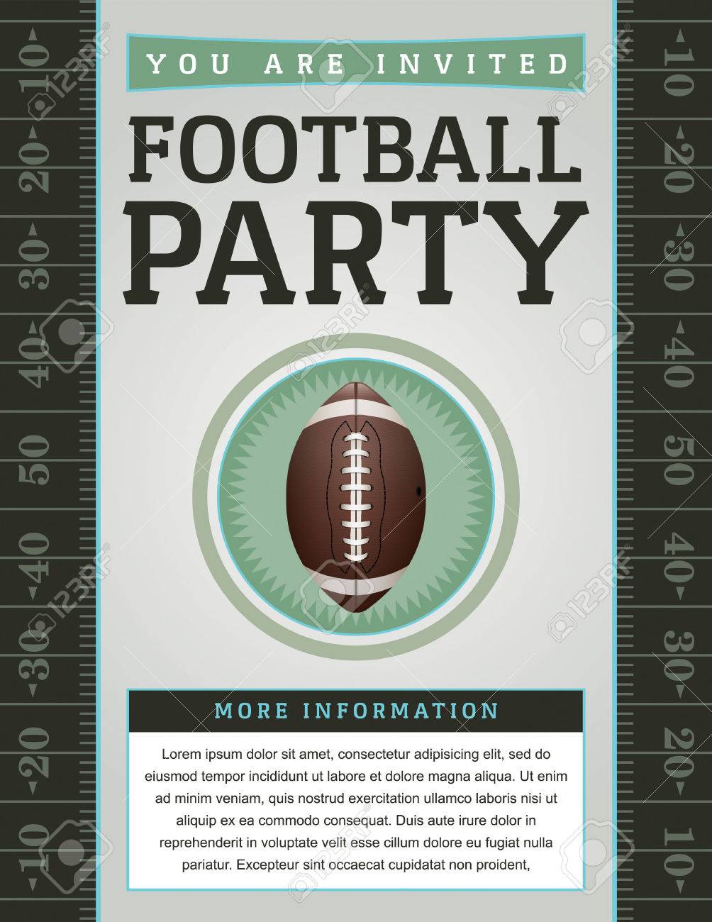 An American Football Flyer Design Perfect For Tailgate Parties