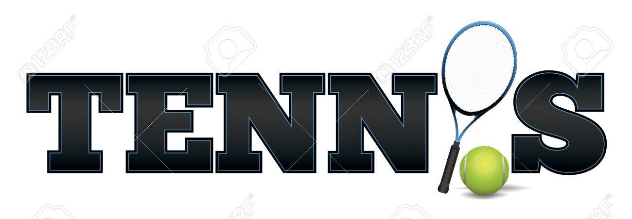 Word で文字とラケットとボールのイラスト書かれたテニス ベクター Eps 10 利用できます Eps ファイルには 透明度 グラデーション メッシュが含まれています のイラスト素材 ベクタ Image