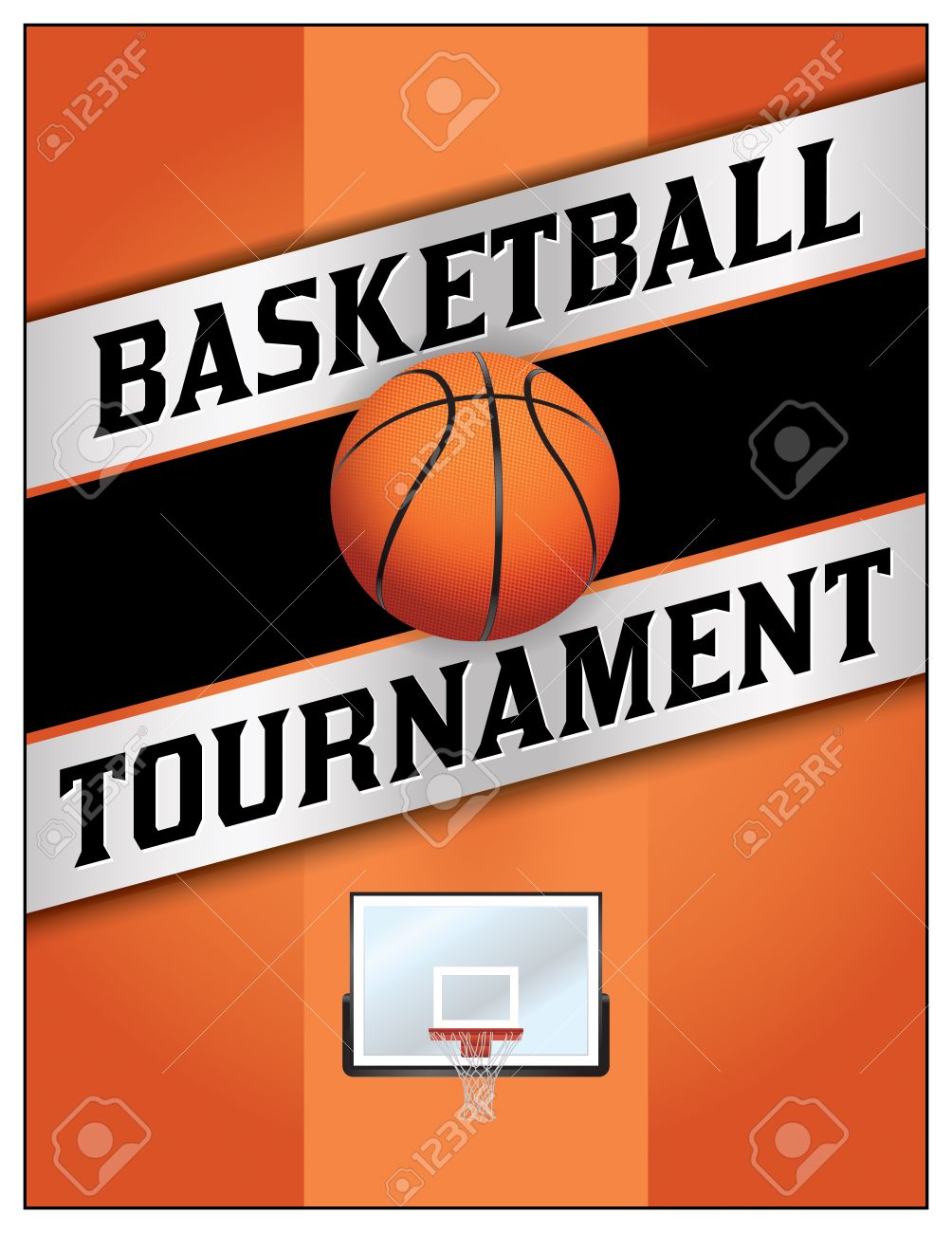 basketball tournament flyer template