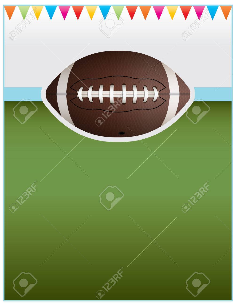 A Flyer Background Design Perfect For Tailgate Parties Football