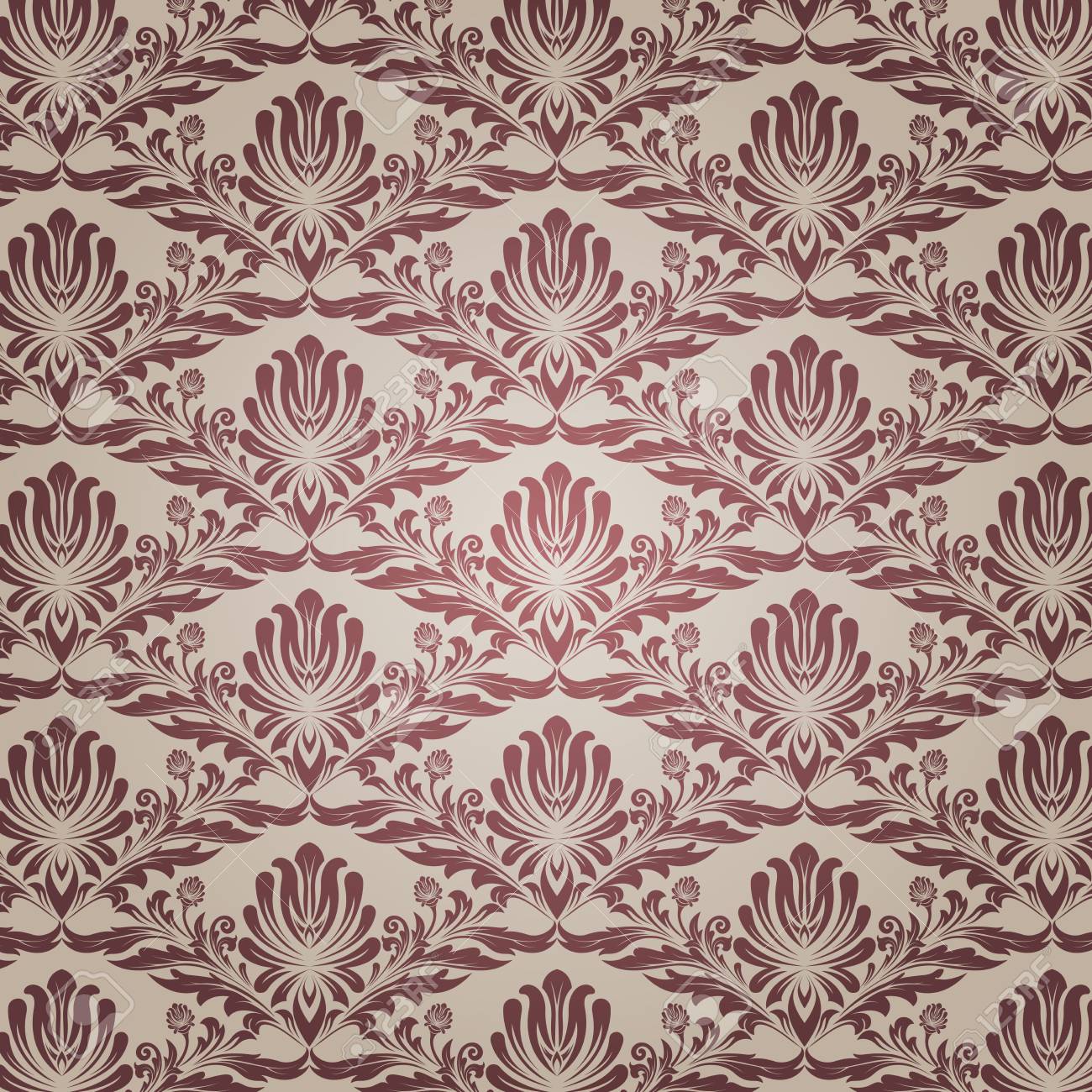 Retro Wallpaper And Vintage Seamless Pattern For Background, Pattern In  Swatches Клипарты, SVG, векторы, и Набор Иллюстраций Без Оплаты Отчислений.  Image 126579004