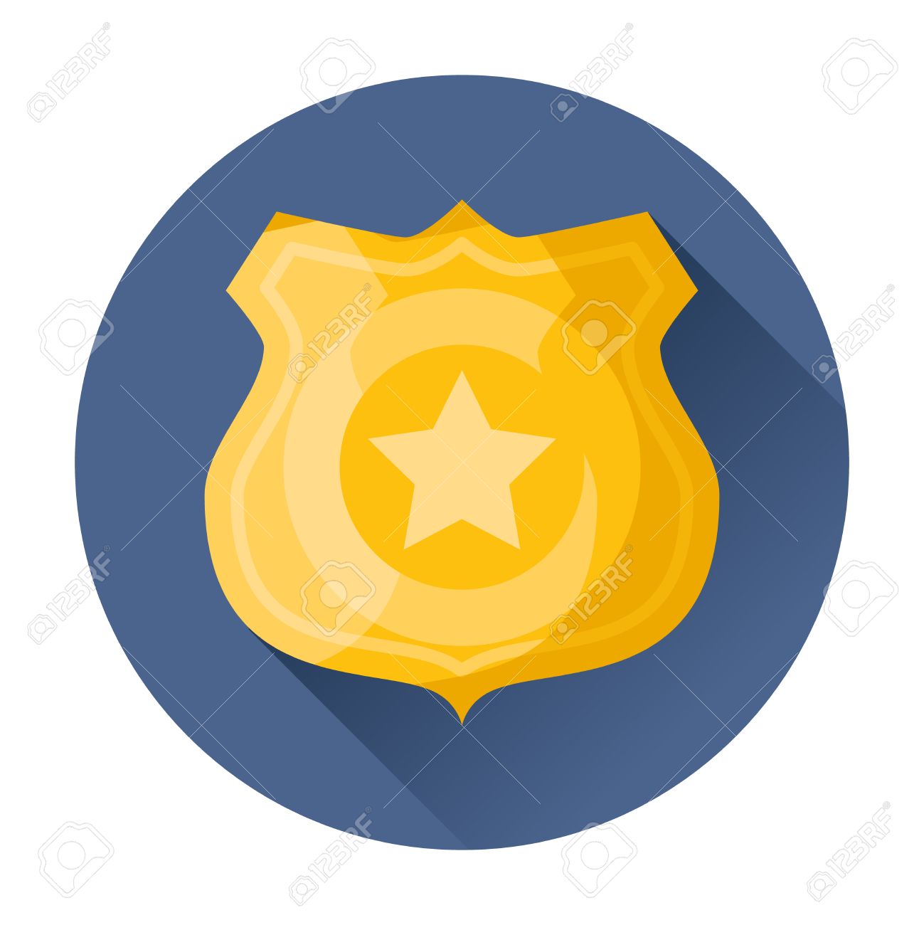 police badge icon vector illustration royalty free cliparts vectors