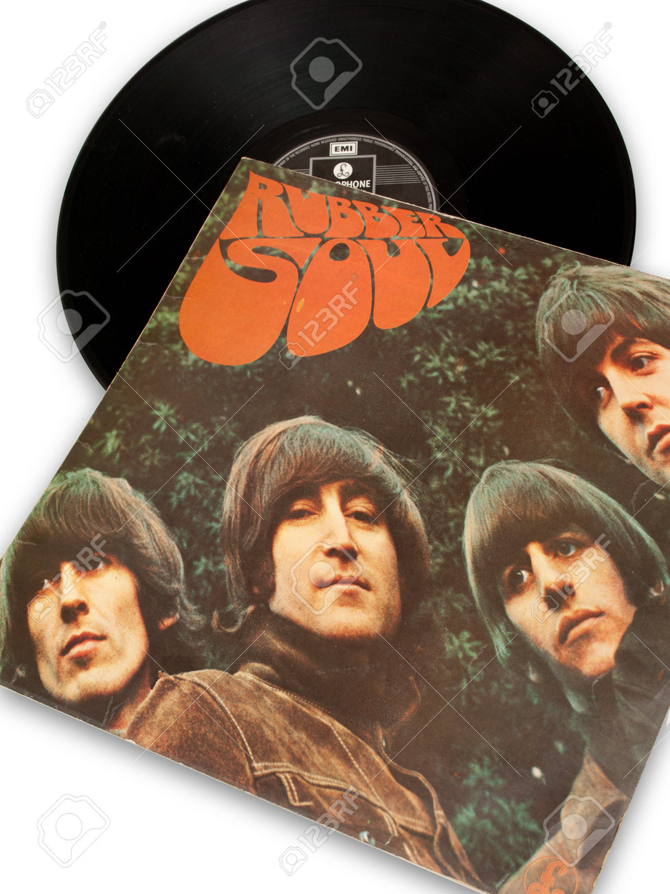 Vintage Original Vinyl Record Of Rockstar Beatles Rubber Soul Stock Photo Picture And Royalty Free Image Image 14500296