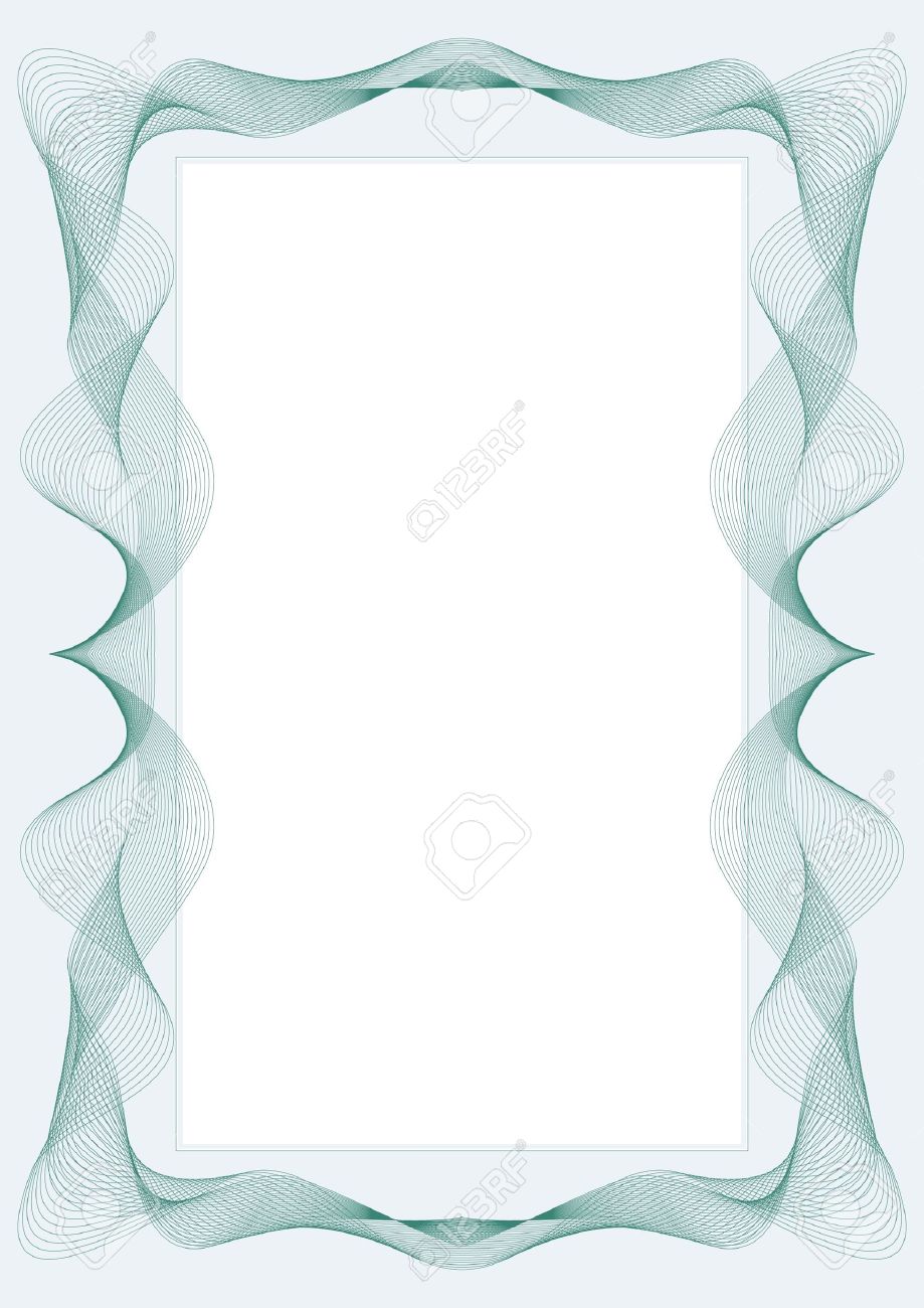 guilloche frame for diploma or certificate royalty free cliparts