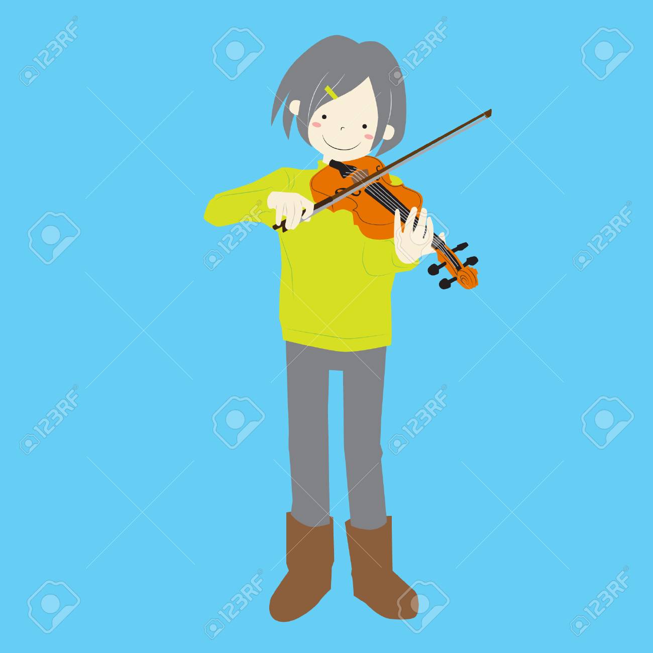 女の子の演奏ヴァイオリン ベクトル ストック イラスト のイラスト素材 ベクタ Image 女の子の演奏ヴァイオリン ベクトル ストック イラスト のイラスト素材 ベクタ Image