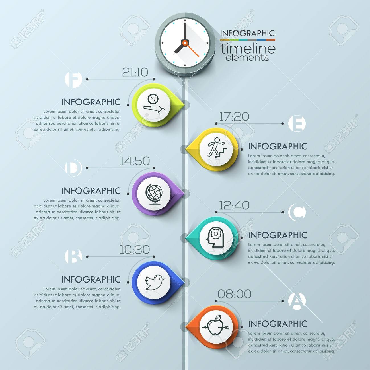business timeline infographic template can be used for workflow