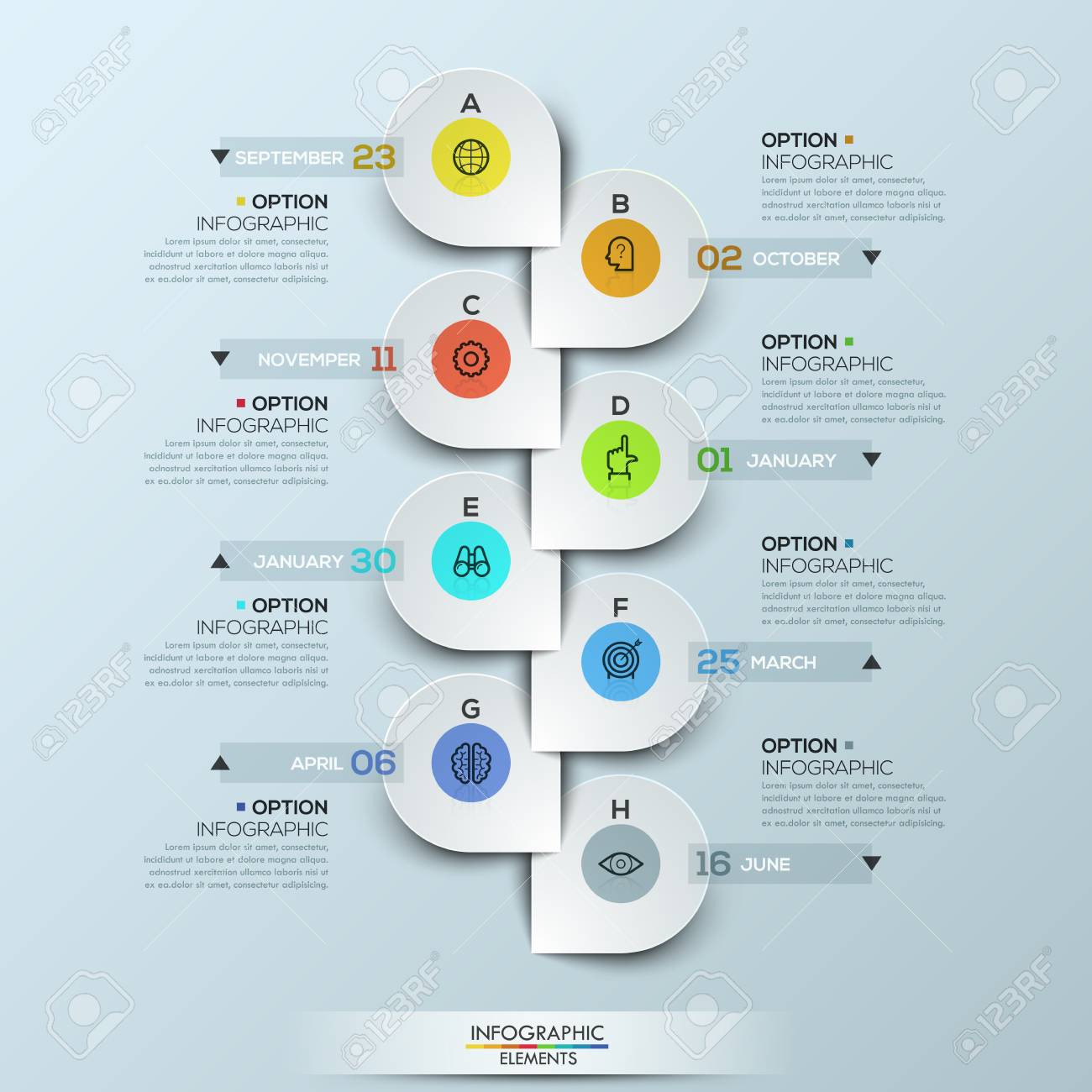 free vertical timeline template