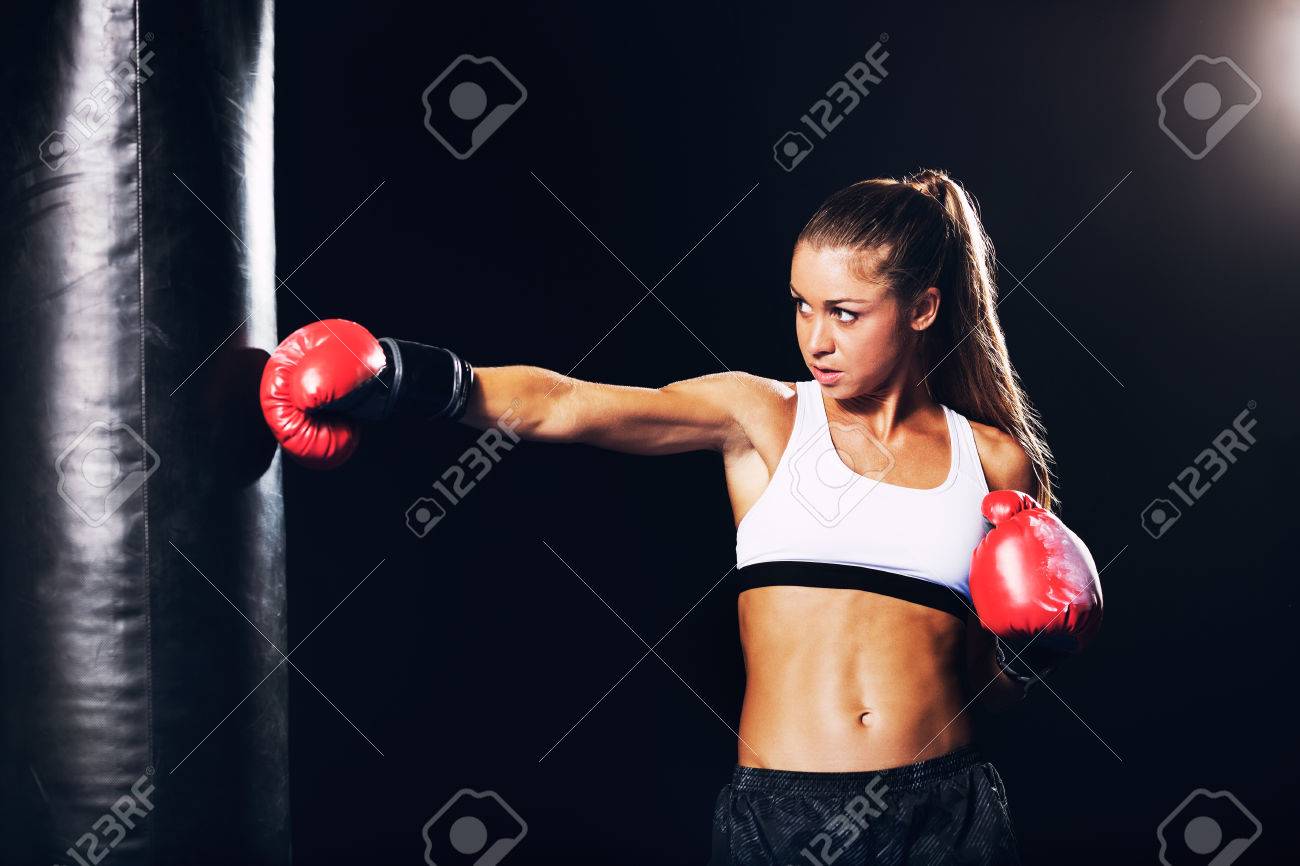 boxing training heavy bag