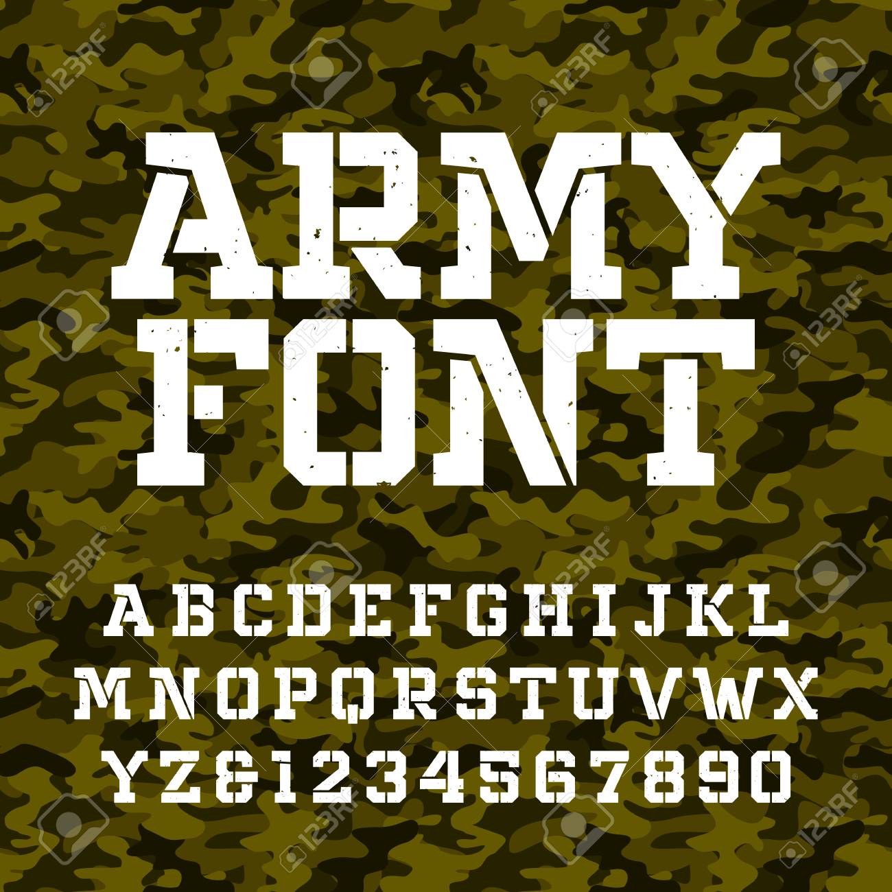Шрифты военные