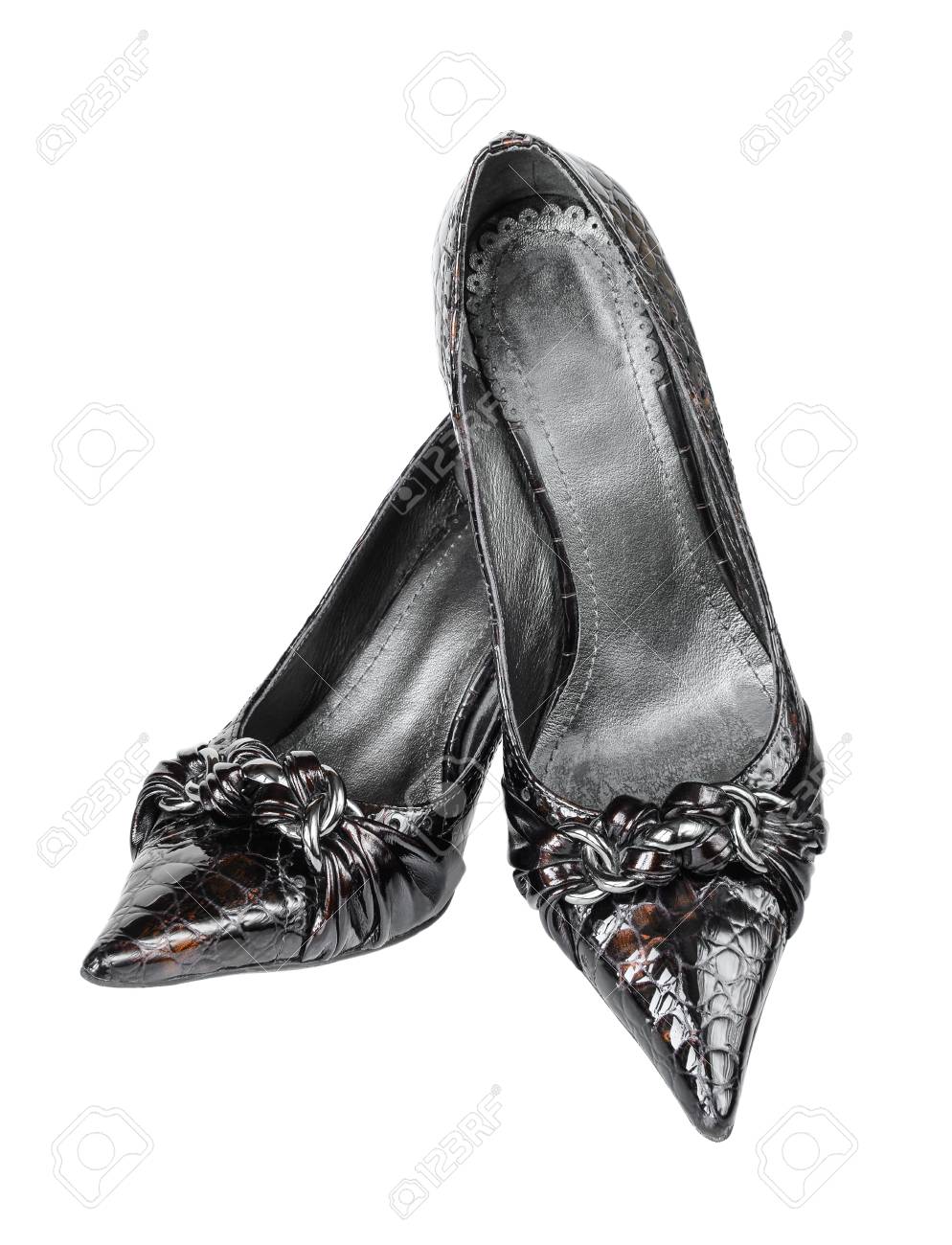 women's crocodile leather shoes