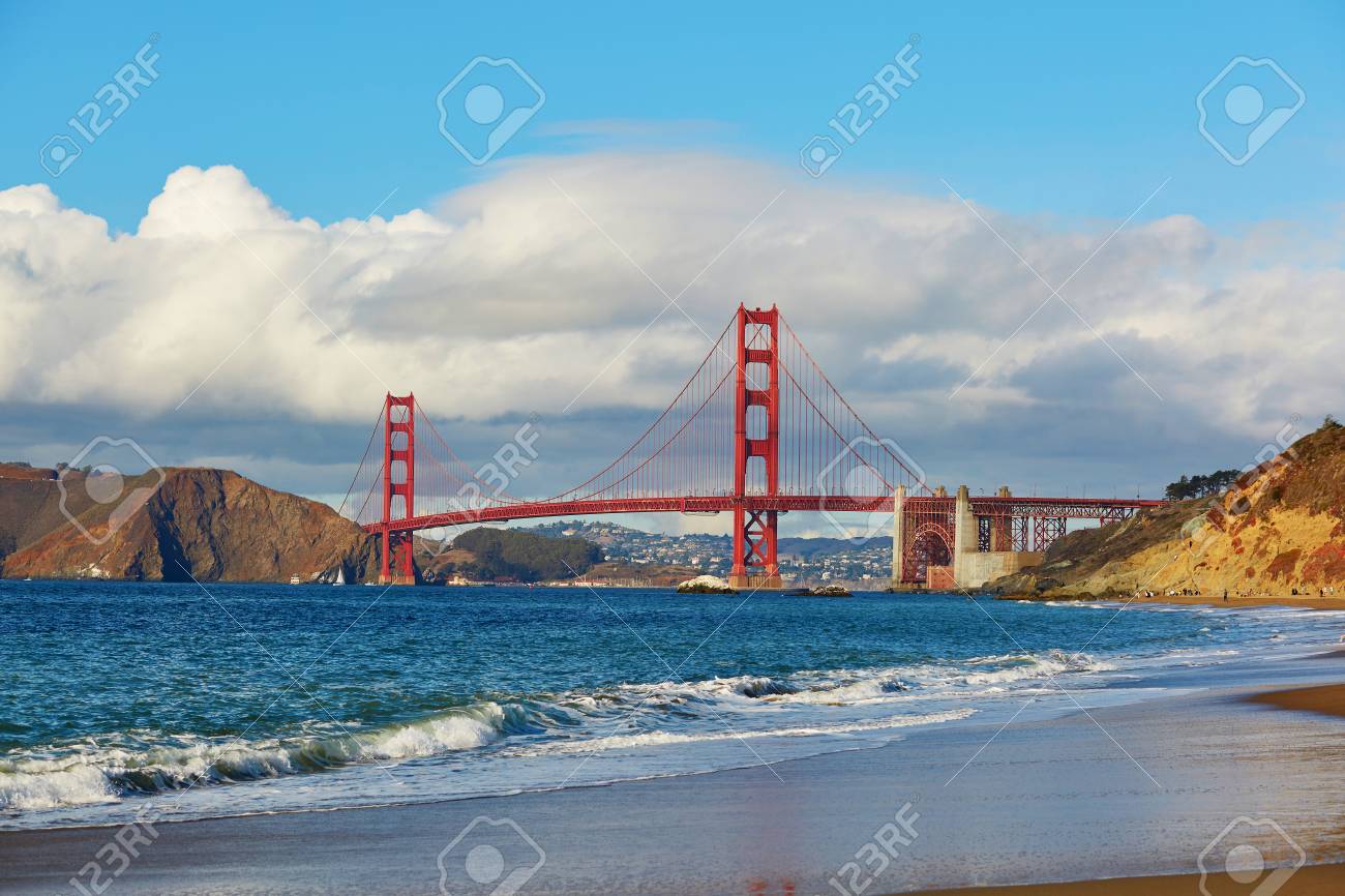 Vue Panoramique Du Pont Golden Gate De La Plage Baker à San Francisco Californie états Unis