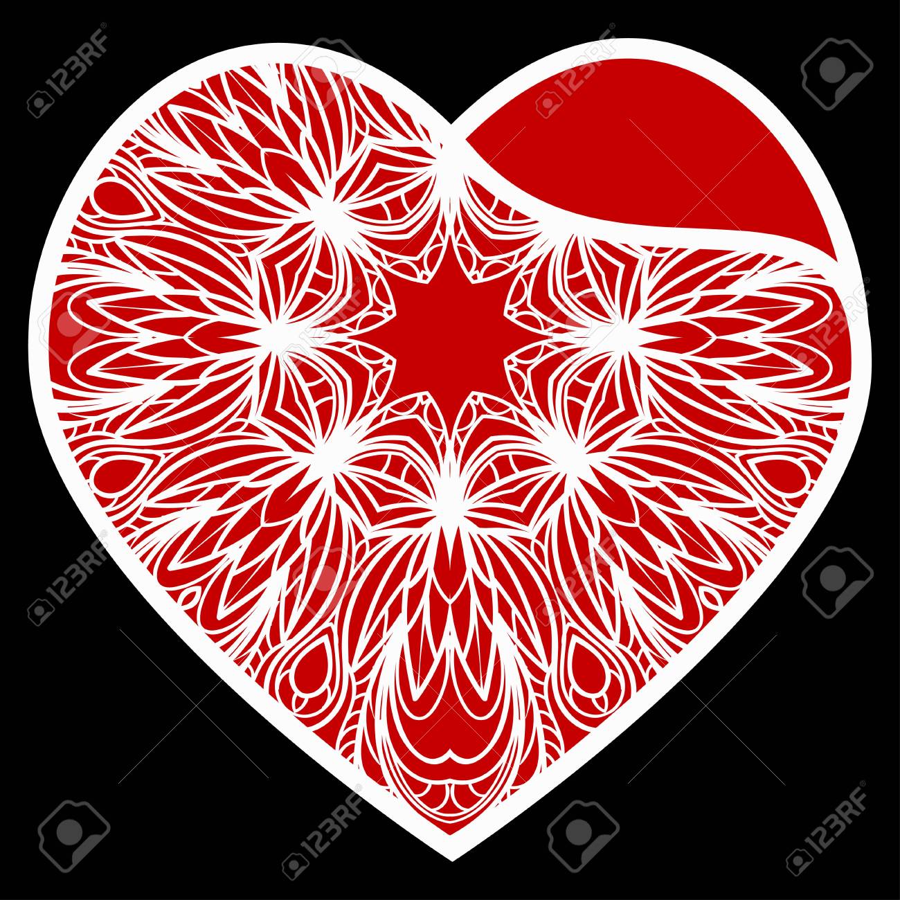 Laser Cutting Heart Template For Interior Design Layouts Wedding