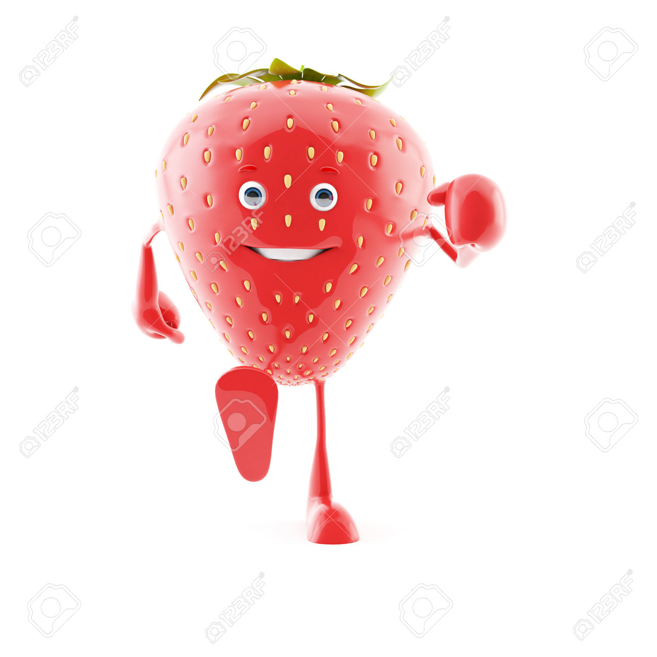いちごキャラクターの 3 D レンダリングされたイラスト の写真素材 画像素材 Image いちごキャラクターの 3 D レンダリングされたイラスト の写真素材 画像素材 Image
