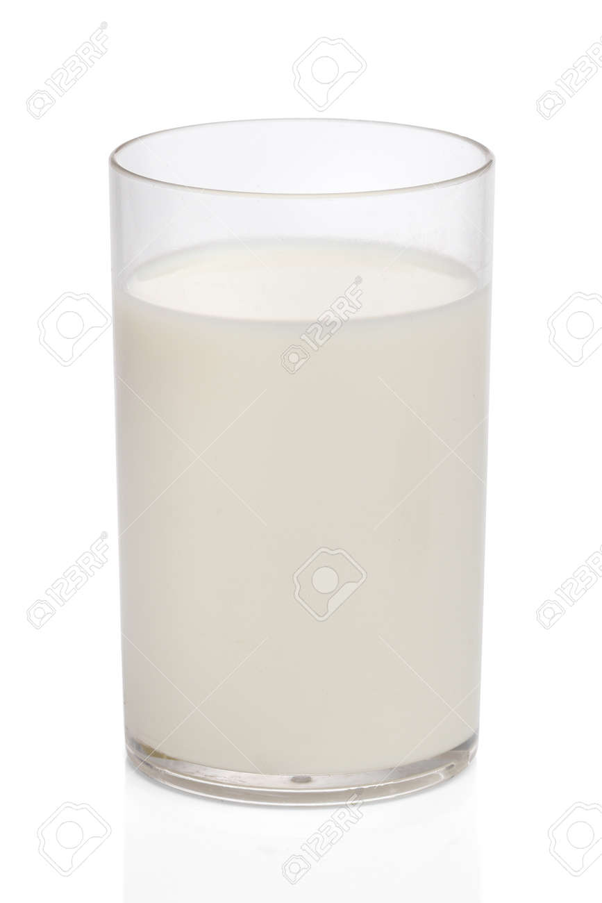 Glass Of Fresh Milk With Clipping Path Stock Photo Picture And Royalty Free Image Image