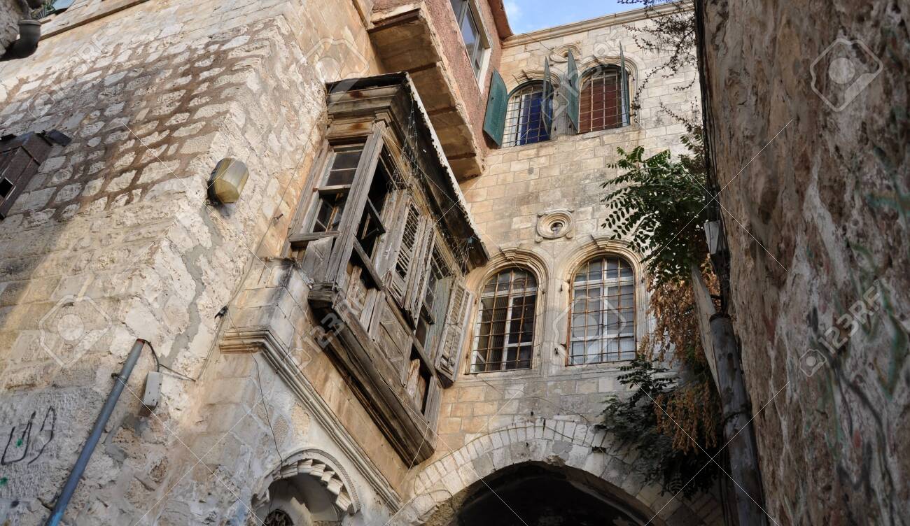 Old Buildings and Old City Street, Jerusalem - 146047940 Old Buildings and Old City Street, Jerusalem - 146047940