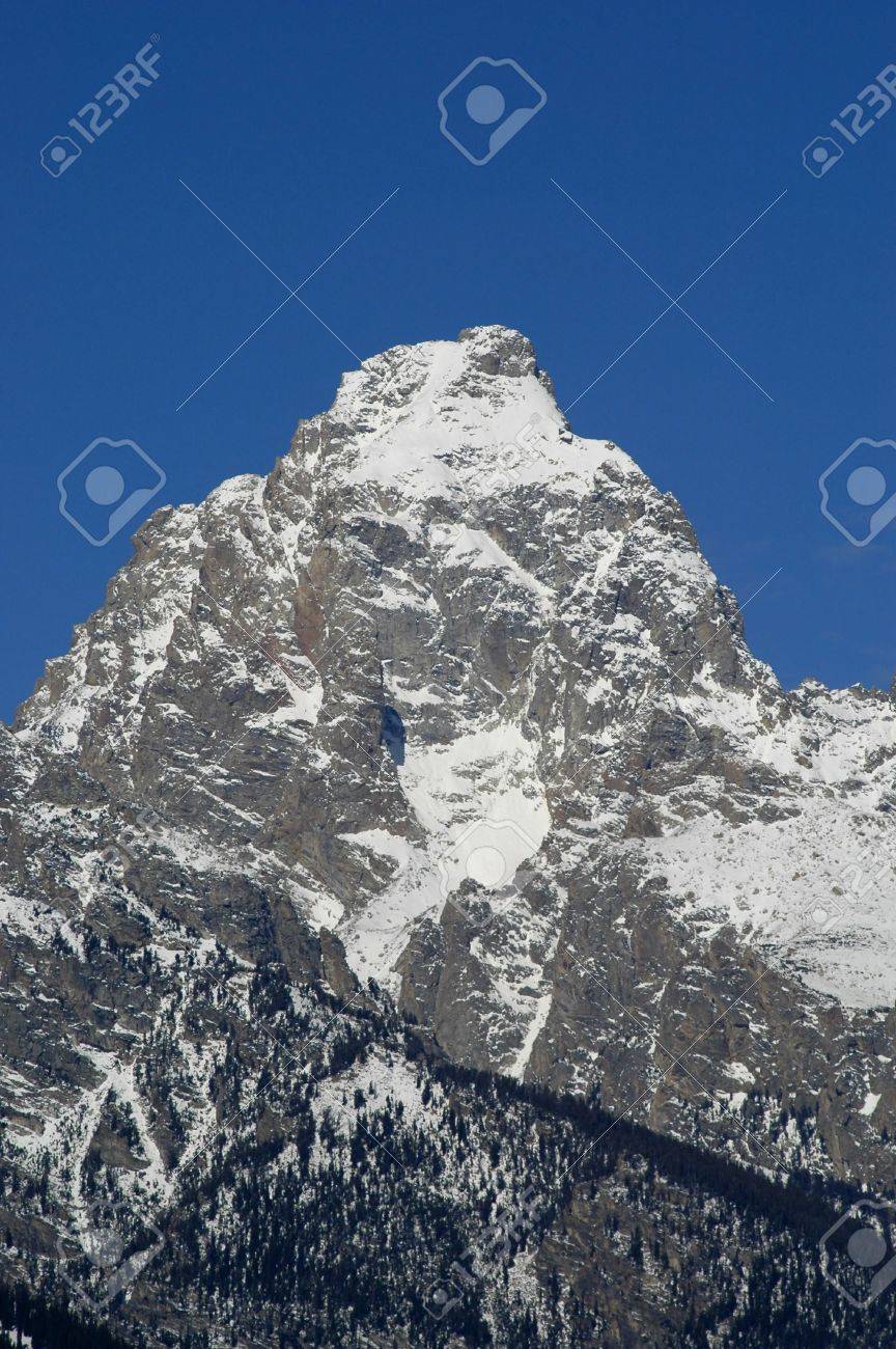 Close Up of Beautiful Mountain Peak Pic Du Midi in Pyrenees ...