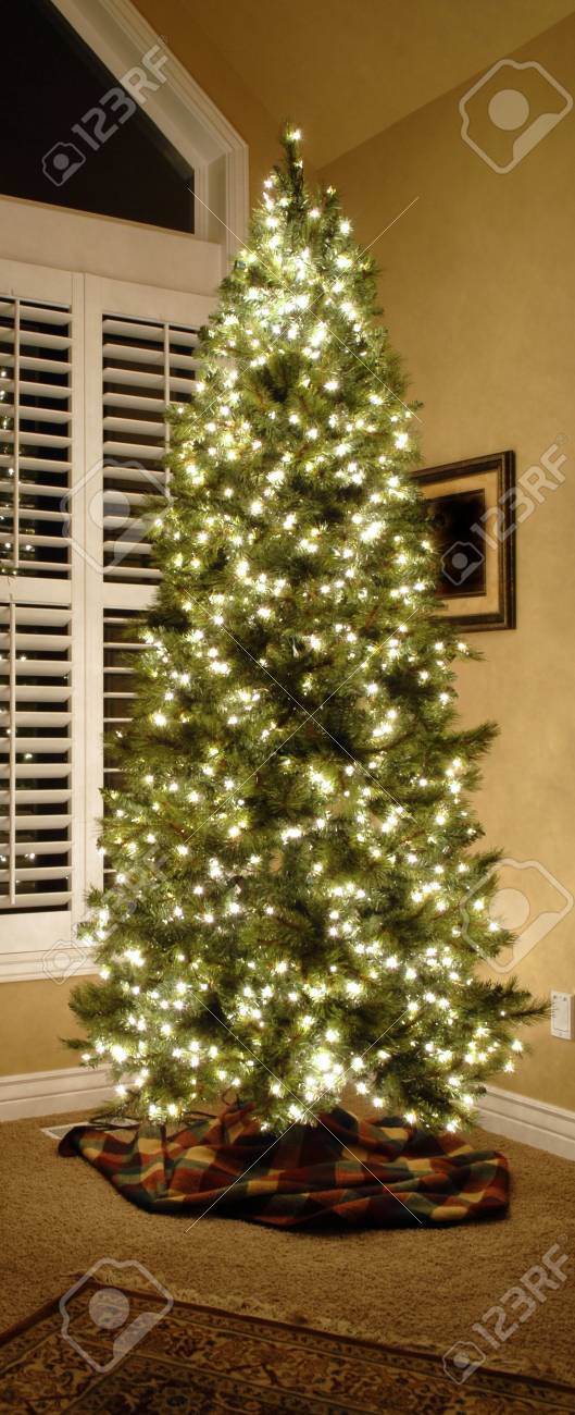 Front Zimmer Haus Neben Fenster Dekoriert Fur Weihnachten Mit Baum Lizenzfreie Fotos Bilder Und Stock Fotografie Image 3298049