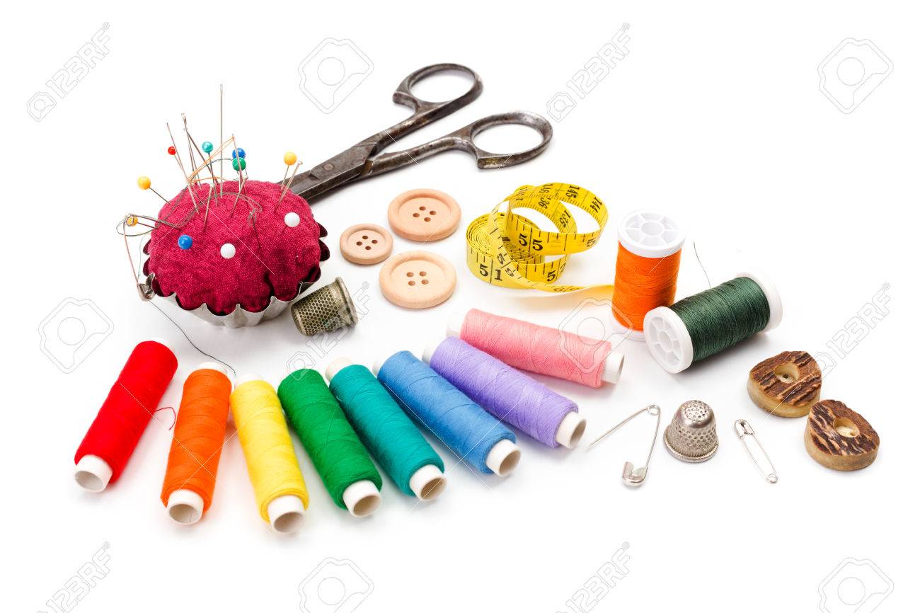 Sewing Scissors Shears Thimble Thread Measuring Tape Sewology Buttons x 6 Sewing Scissors Shears Thimble Thread Measuring Tape Sewology Buttons x 6