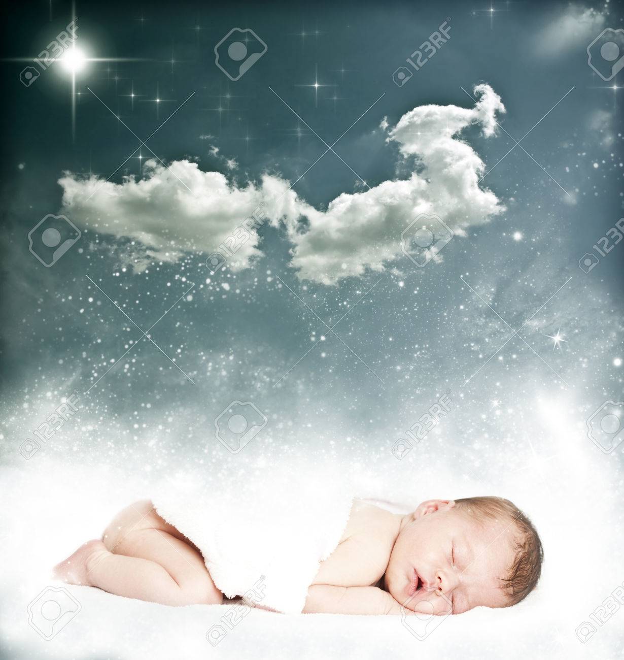 baby sleeping on front