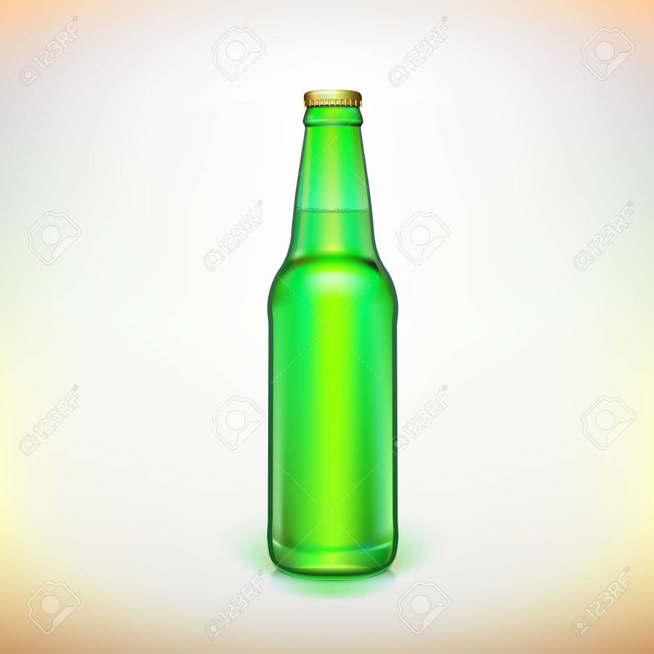 瓶ビール緑 製品の包装 あなたの設計のために準備ができて のイラスト素材 ベクタ Image