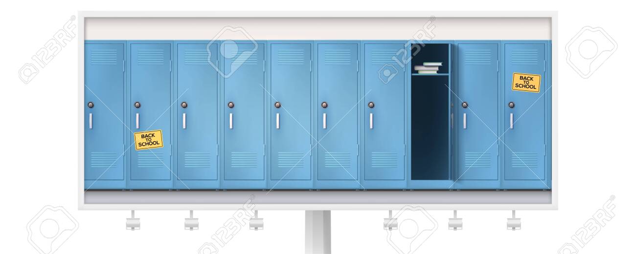 school locker set
