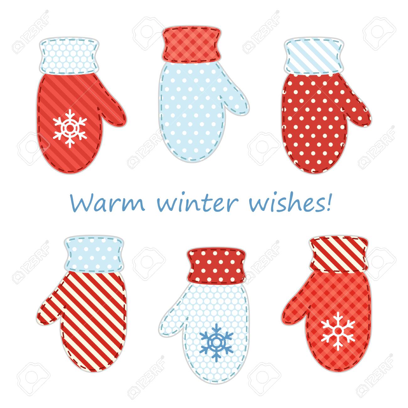 Decorazioni Natalizie In Tessuto.Vettoriale Muffole Retro In Tessuto Carino Come Decorazioni Natalizie In Stile Shabby Chic Image 86700783