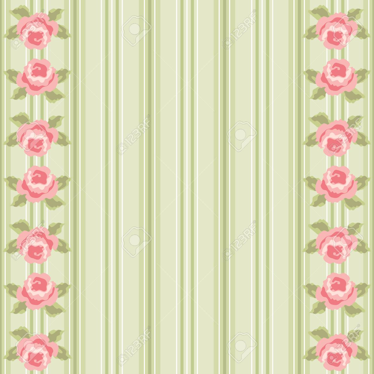 Cute Vintage Shabby Chic Floral Background For Your Decoration
