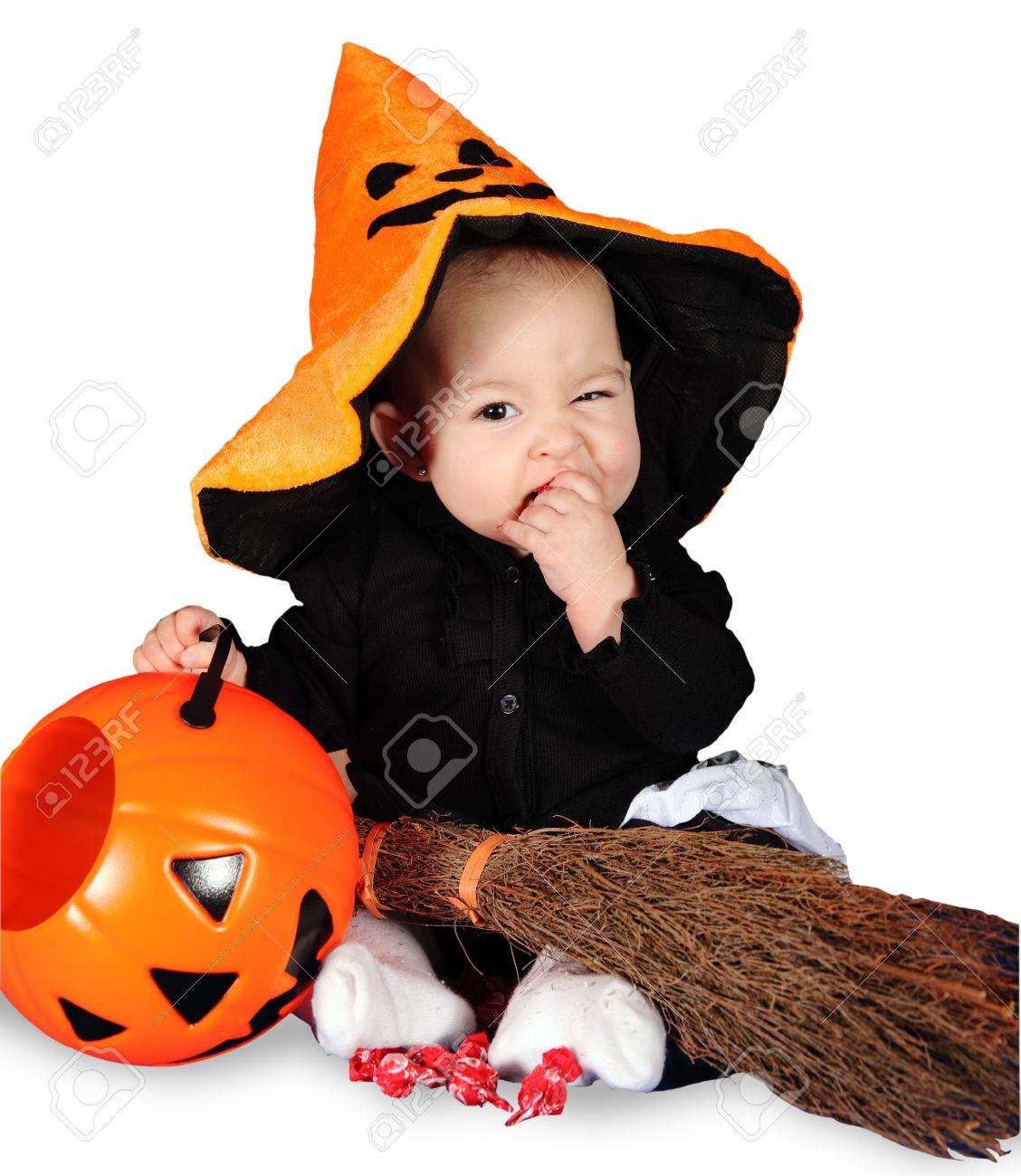 Halloween Baby On A White Background Stock Photo Picture And Royalty Free Image Image