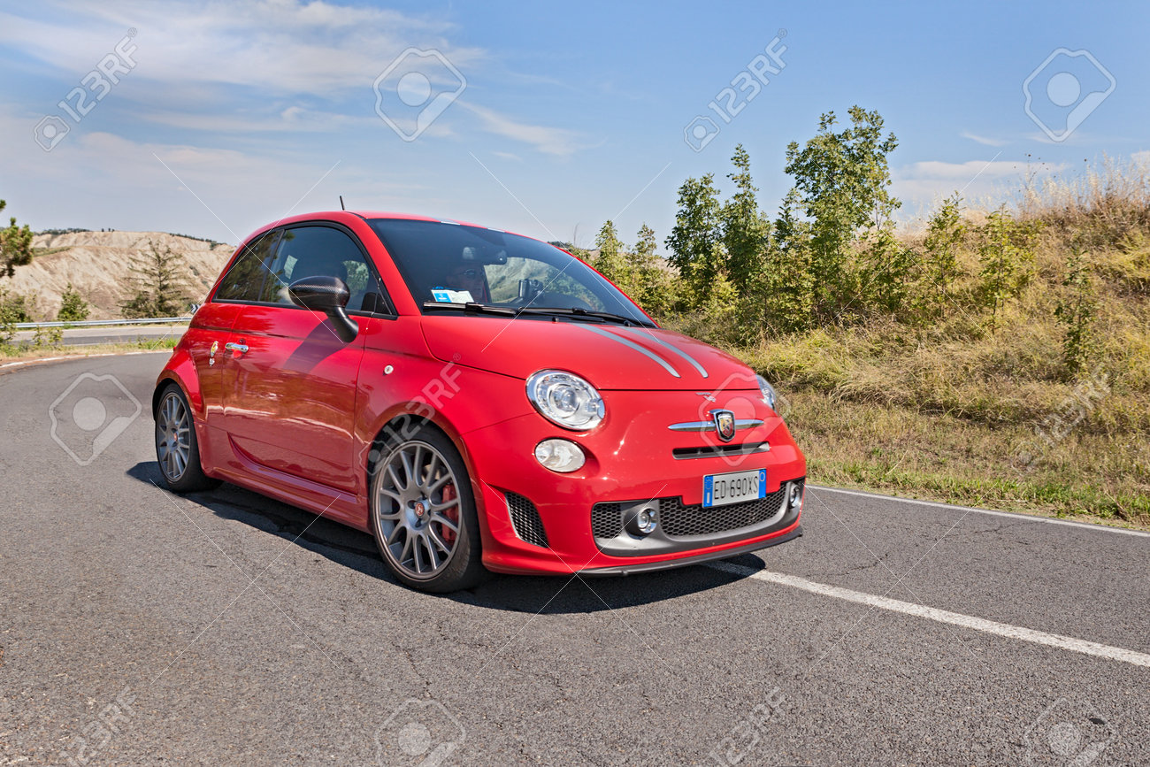 Abarth 695 Tributo Ferrari A Small Sports Car Derived From Fiat Stock Photo Picture And Royalty Free Image Image
