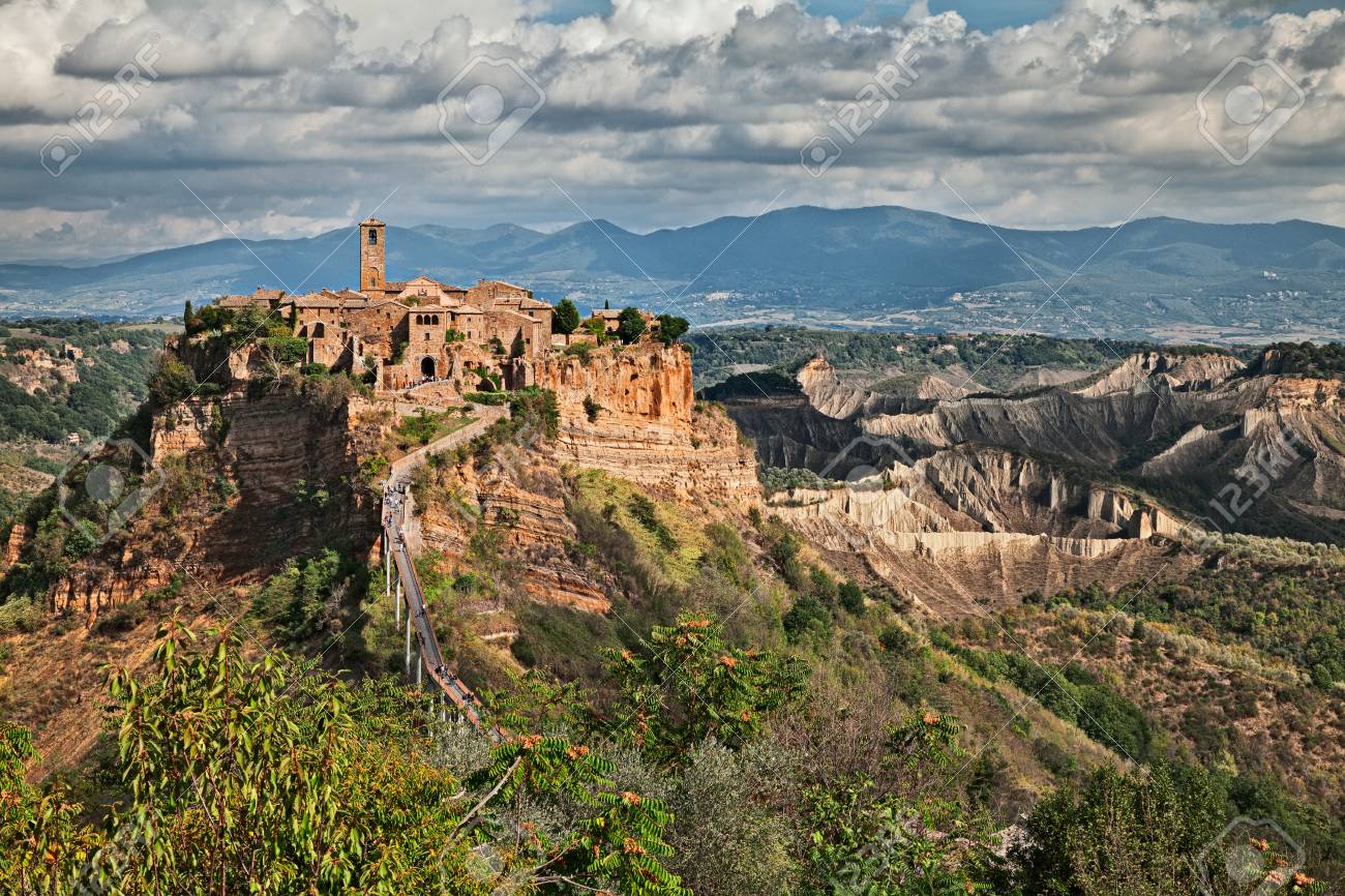 Civita Di Bagnoregio Viterbo Lazio Italy Picturesque Landscape