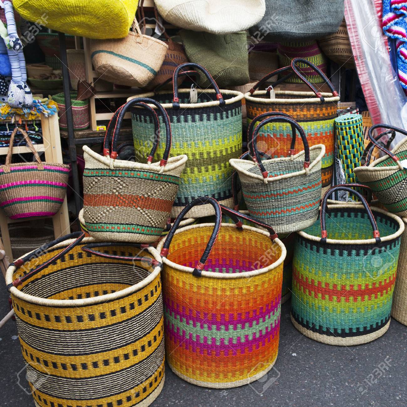 メキシコ バスケット わら製