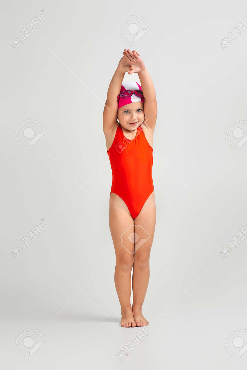 Niña Trajes De BaÃ±o Rojos Traje De Natacion Para NiÃ±a Trajes De