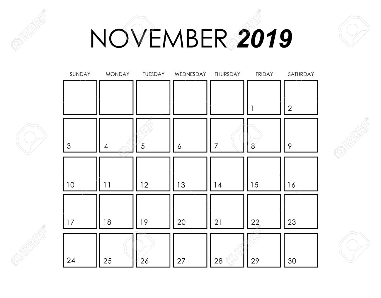 template of calendar for november 2019 royalty free cliparts november 2019 calendar clipart