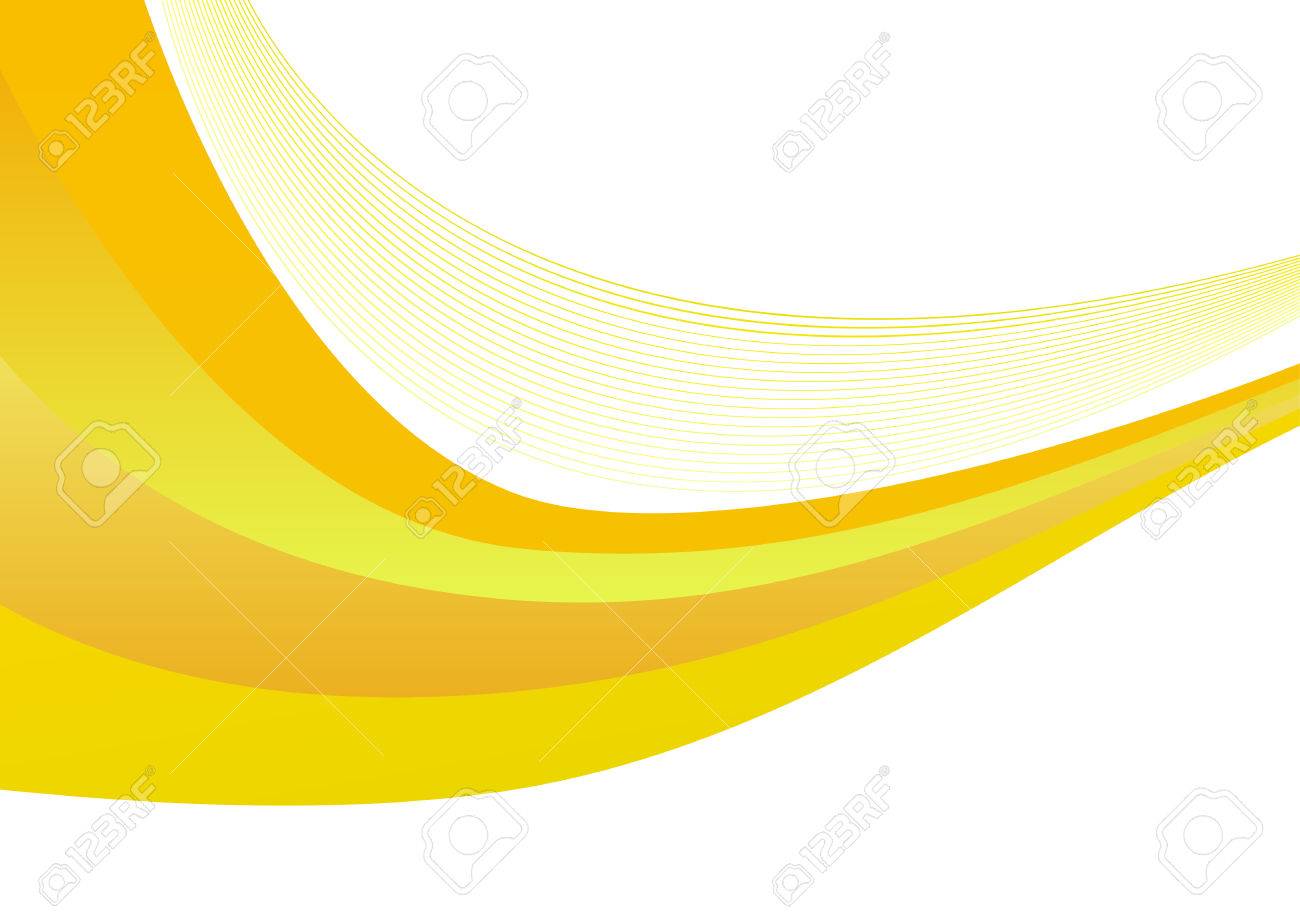 スウッシュ波と抽象的な薄い黄緑オレンジ背景 ベクトル図のイラスト素材 ベクタ Image