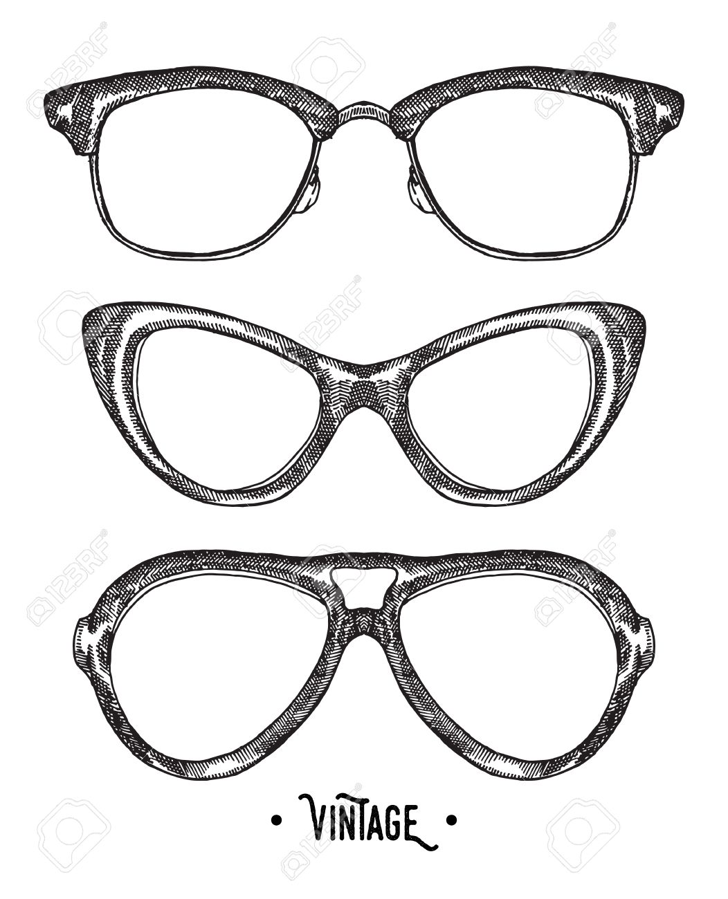 vintage hipster glasses