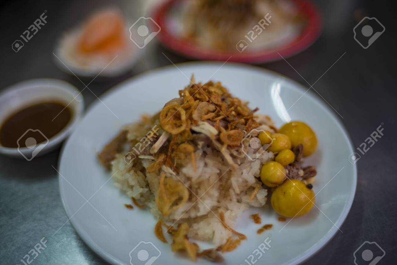 Traditional Vietnamese Fried Rice With Baby Chicken Eggs And